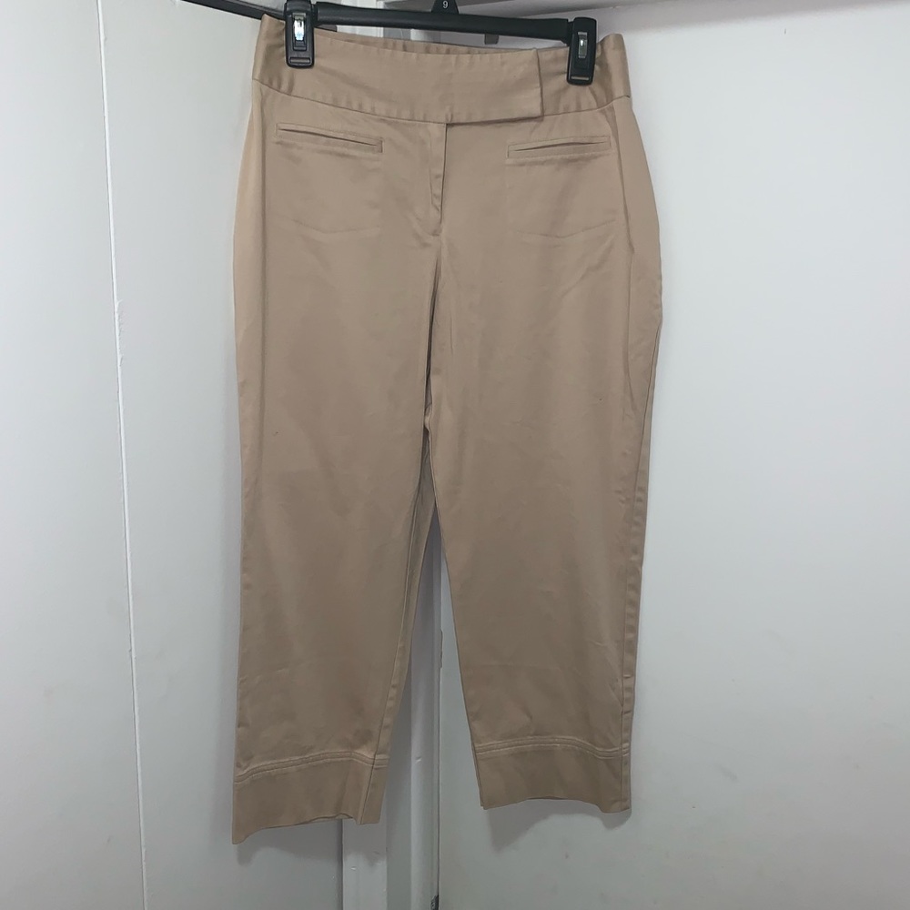 Khaki Crop Pants